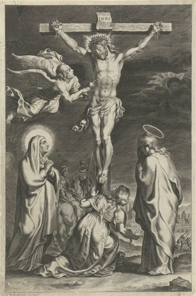 Cristo na cruz
Cenas do Antigo e do Novo Testamento (título da série)
Breviarium romanum (título da série) de Theodoor Galle (possibly)