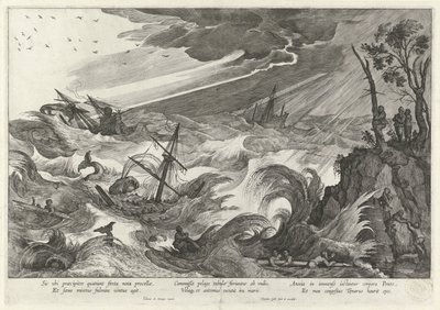 Outono: tempestades no mar
As quatro estações (título da série) de Theodoor Galle