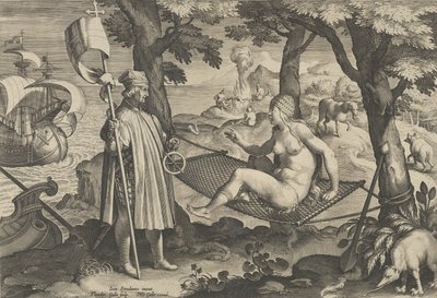 New Inventions of Modern Times [Nova Reperta], The Discovery of America, plate 1, ca. ..., ca. 1600. de Theodoor Galle