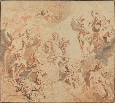 Antuérpia abençoada com abundância de Theodoor van Thulden