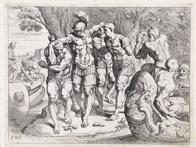 Ulisses na terra dos comedores de lótus Os Trabalhos de Ulisses (título da série) de Theodoor van Thulden