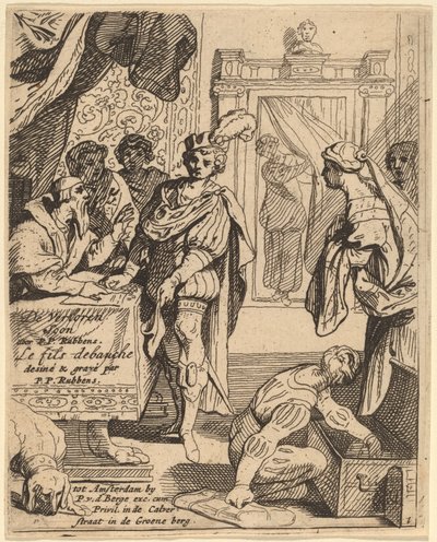 O Filho Pródigo Recebendo Seu Patrimônio de Theodoor van Thulden after Sir Peter Paul Rubens
