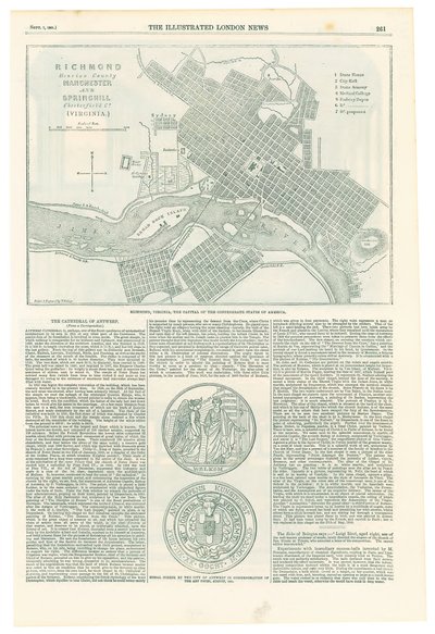 Richmond, Condado de Henrico, Manchester e Springhill, Chesterfield Co. de Theodor Ettling