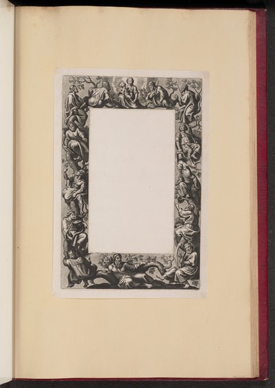 Ilustração de fronteira para o Missal Romanum: A Árvore de Jesse de Theodor Galle after Sir Peter Paul Rubens
