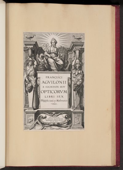 Página de rosto para "Opticorum Libri Sex" de François d
