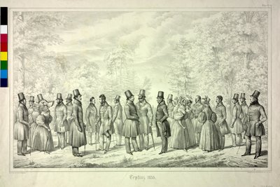 Memórias de Teplice. época balnear 1833. folha 4 de Theodor Hosemann