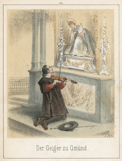 O violinista de Gmund de Theodor Hosemann