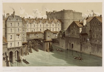 O pequeno Chatelet e a pequena ponte de Theodor Josef Hubert Hoffbauer