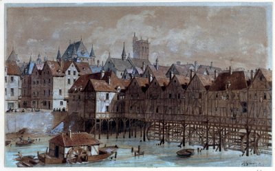Vista da Ponte Meuniers de Theodor Josef Hubert Hoffbauer