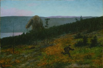 O rapaz das cinzas e o troll de Theodor Kittelsen