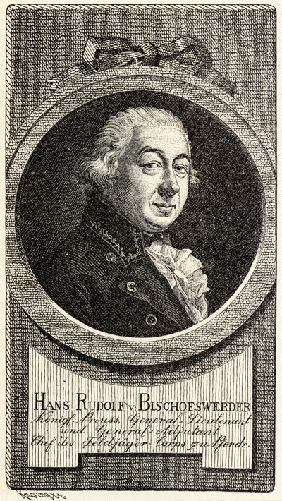 Johann Hans Rudolf von Bischoffwerder 1741-1803. de Theodor Knesing