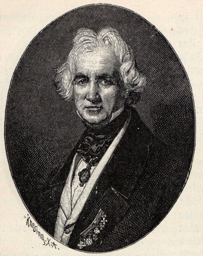 Retrato do escultor Christian Daniel Rauch 1777-1857. de Theodor Knesing