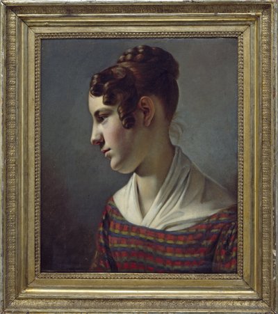 retrato de uma garota de Theodor Leopold Weller