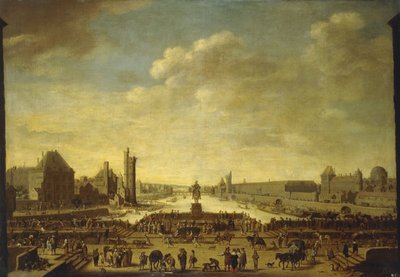 Uma vista de Paris a partir do Point de la Cite, de Theodor Matham