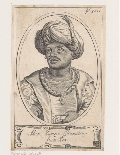 Retrato de Aben Humeya, rei de Granada de Theodor Matham