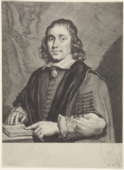 Retrato de Johannes Leusden de Theodor Matham