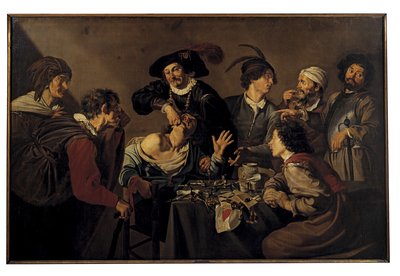 O Extractor de Dentes (óleo sobre tela) de Theodor Rombouts