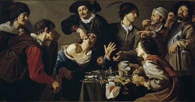 O charlatão, 1620-1625 de Theodor Rombouts