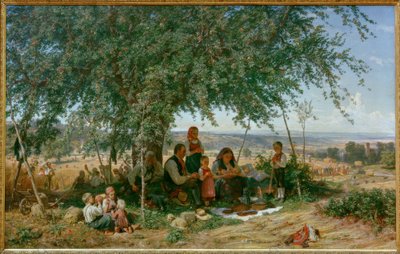 Oração do meio-dia na colheita de Theodor Schütz