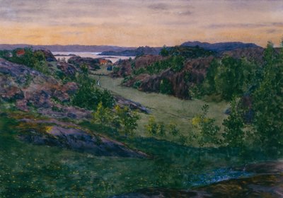 Paisagem de Skåtøy de Theodor Severin Kittelsen