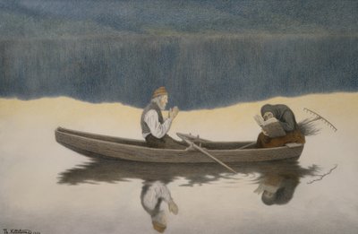Sobre o mar e o rio de Theodor Kittelsen