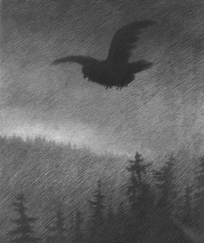 A Peste Negra (desenho) de Theodor Severin Kittelsen