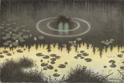 O duende da água de Theodor Kittelsen