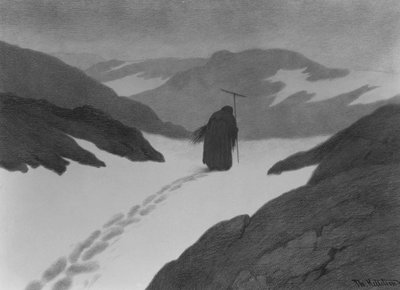 A peste na montanha de Theodor Kittelsen