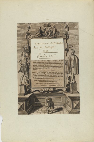 (Folha de rosto) (do livro Americae) de Theodor de Bry