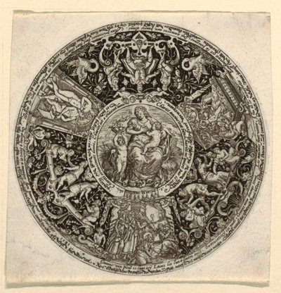 Projeto para uma Tazza gravada com uma alegoria da caridade de Theodor de Bry