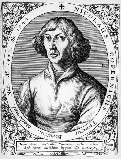 Retrato de Mikolaj Kopernik conhecido como Nicolaus Copernicus (Torun de Theodor de Bry