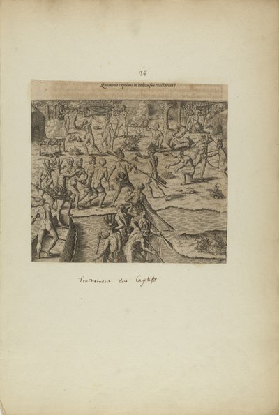 Quomodo Captivos in Reditu Suo Tractarint() (do livro Americae, terceira parte) de Theodor de Bry