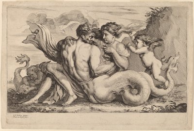 Sereia e Tritão de Theodor van Kessel after Sir Peter Paul Rubens