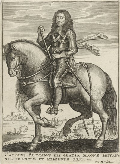 Retrato de Carlos II, Rei de Inglaterra de Theodor van Merlen (II)