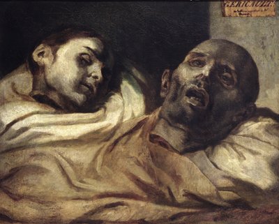 Cabeças de vítimas de tortura (óleo sobre tela) de Theodore (after) Gericault
