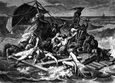 A Jangada da Medusa segundo a pintura de Géricault (gravura) de Theodore (after) Gericault