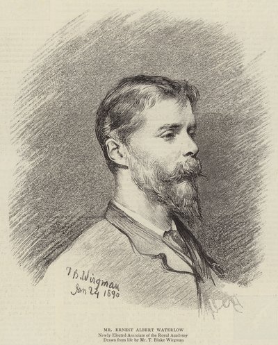 Sr. Ernest Albert Waterlow (gravura) de Theodore Blake (after) Wirgman
