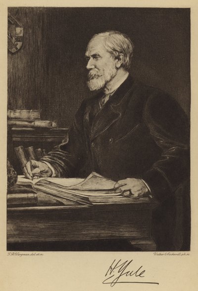 Sir Henry Yule (gravura) de Theodore Blake (after) Wirgman