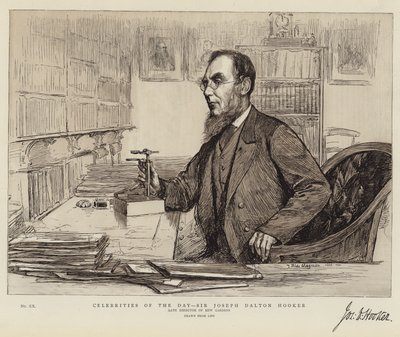 Celebridades do dia, Sir Joseph Dalton Hooker de Theodore Blake Wirgman