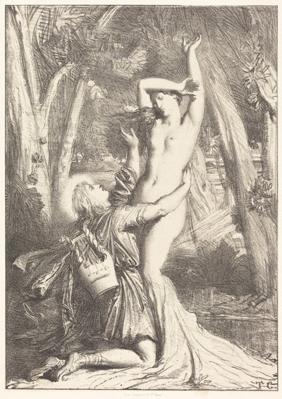 Apolo e Dafne de Théodore Chassériau