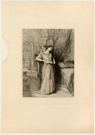 Se eu morrer antes de ti, prato oito de Otelo de Théodore Chassériau