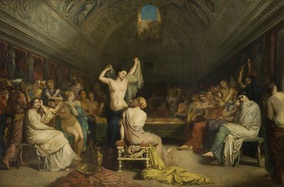 O tepidário, «sala onde as mulheres de Pompeia iam repousar e secar-se ao sair do banho» de Théodore Chassériau