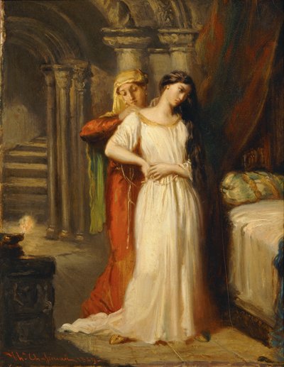 Le coucher de Desdemone - Desdémona vai para a cama ... de Théodore Chassériau