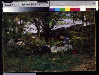 Um Idyl de Junho (óleo sobre tela) de Theodore Clement Steele