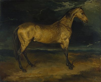 Um cavalo assustado por um raio, ca 1814 de Theodore Gericault