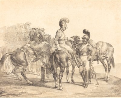 Um grupo de guardas da vida de Theodore Gericault