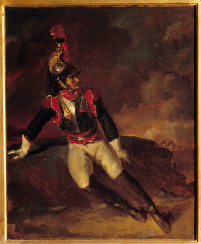 Um navio de guerra dói. Pintura de Theodore Gericault (1791-1824) de Theodore Gericault