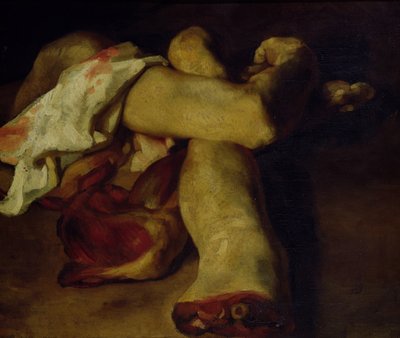 Peças Anatómicas (óleo sobre tela) de Theodore Gericault