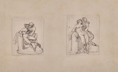 Antíope violada por Júpiter sob a forma de um sátiro de Theodore Gericault