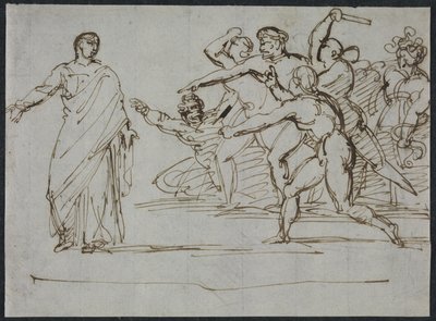 Assassinato de Tibério de Theodore Gericault